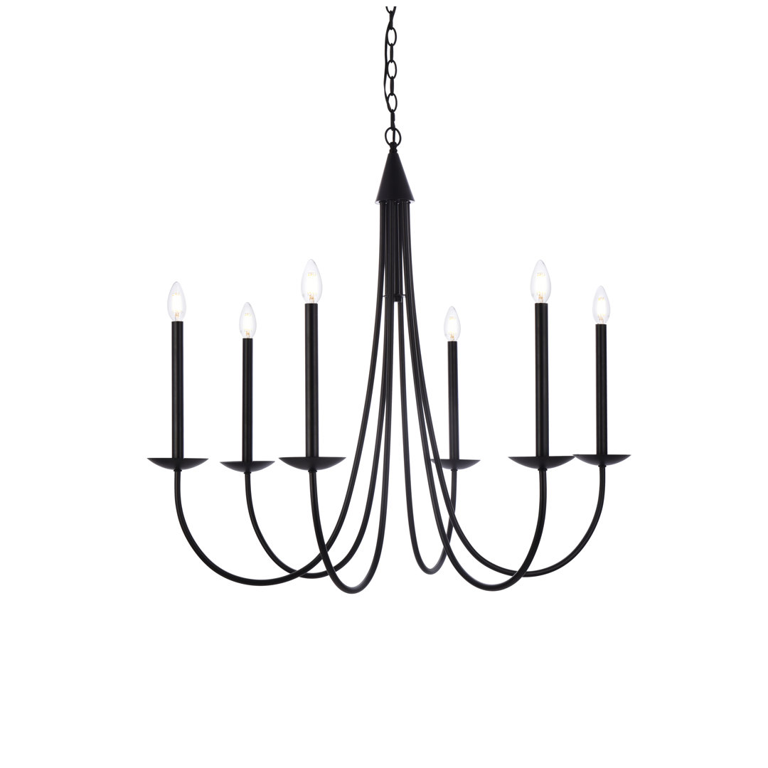 Baltray 6 - Light Candle Style Classic/Traditional Chandelier
